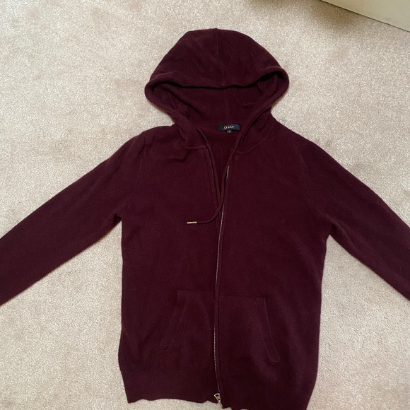 Quince cashmere zip up hoodie size small - Picture 1 of 5